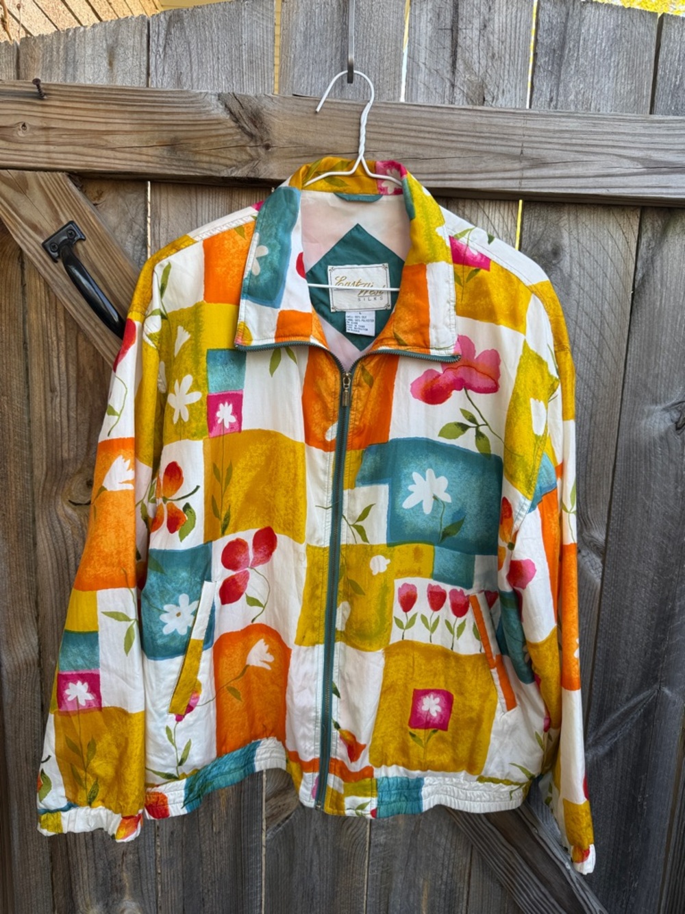 East West Silks Vintage Bomber Jacket